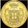 Image 2 : 1867 .2613oz Gold Portugal Gold 5000 Reis CLOSELY UNCIRCULATED