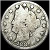 Image 1 : 1886 Liberty Head Nickel NICELY CIRCULATED