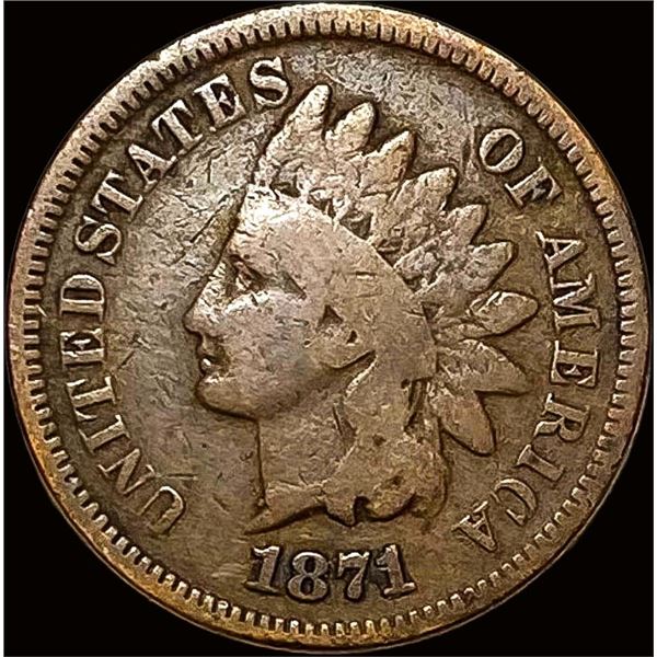 1871 Indian Head Cent NICELY CIRCULATED