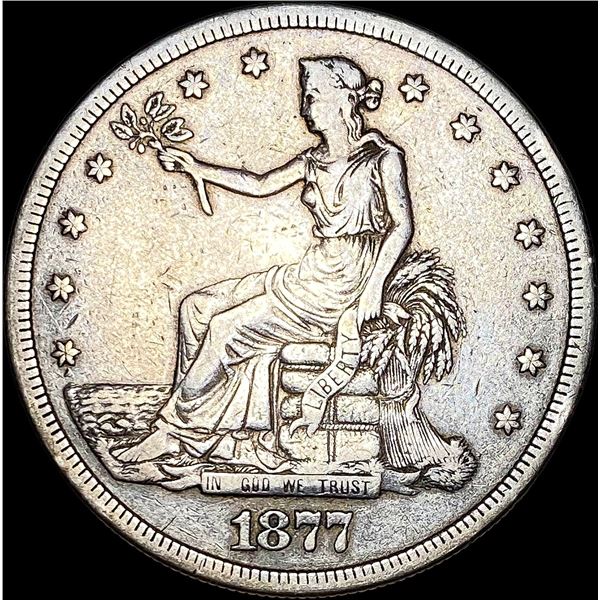 1877-S Silver Trade Dollar NEARLY UNCIRCULATED