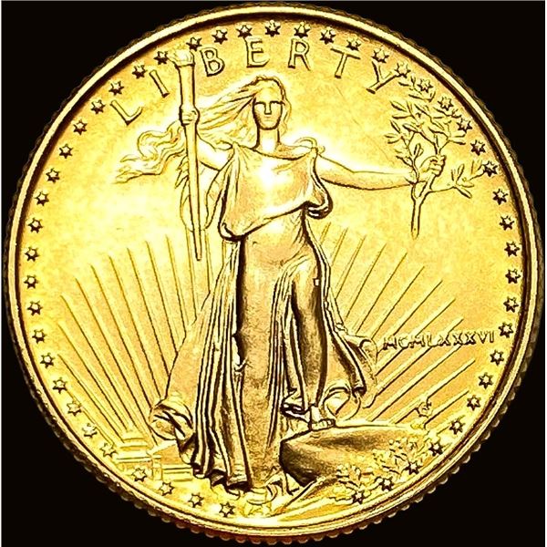 1986 1/4 oz Gold 10 Dollars American Eagle SUPERB GEM BU