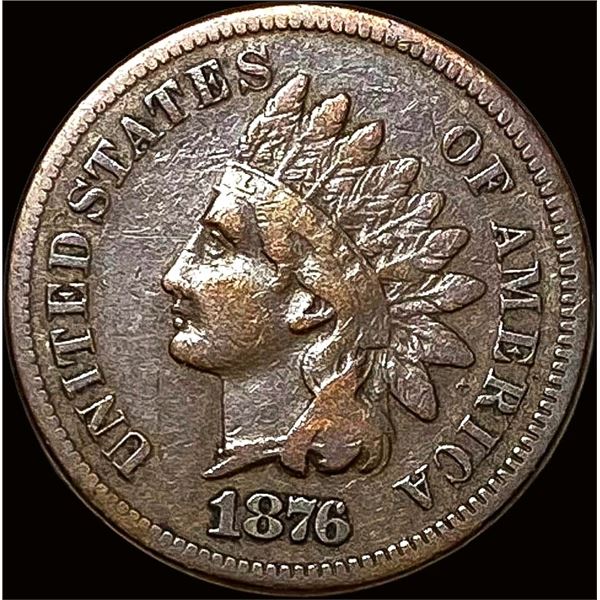 1876 Indian Head Cent LIGHTLY CIRCULATED