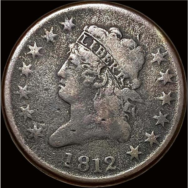 1812 Classic Head Large Cent NICELY CIRCULATED