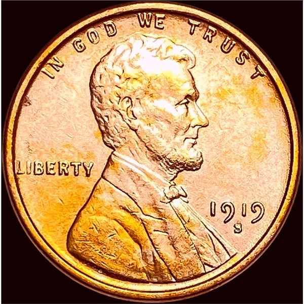 1919-S Red Lincoln Wheat Cent UNCIRCULATED