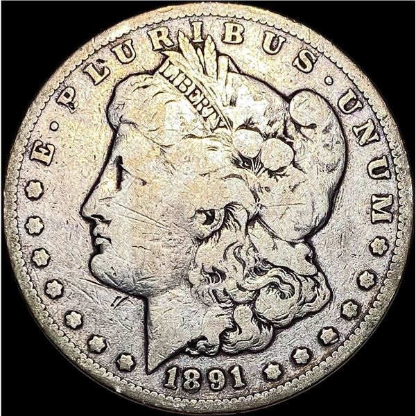 1891-CC Silver Morgan Dollar NICELY CIRCULATED