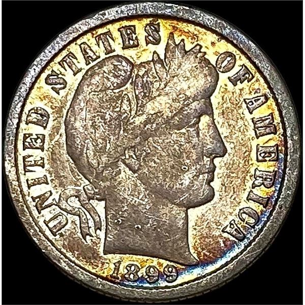 1899 Barber Dime LIGHTLY CIRCULATED