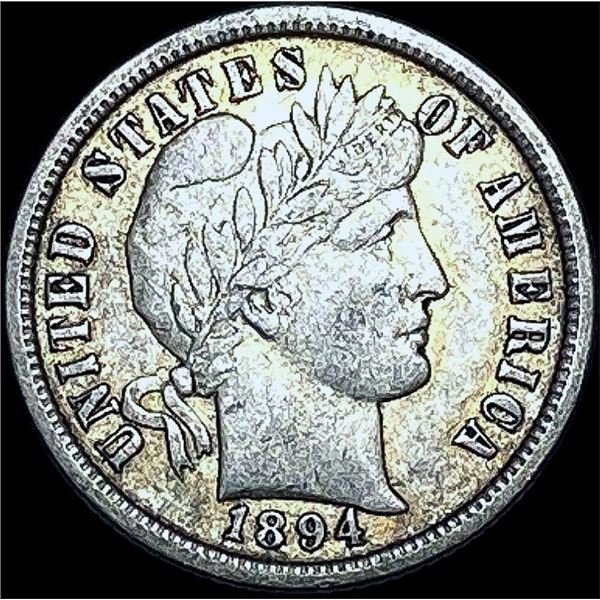 1894-O Silver Barber Dime CHOICE AU