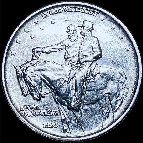 1925 Silver Stone Mountain Half Dollar GEM BU