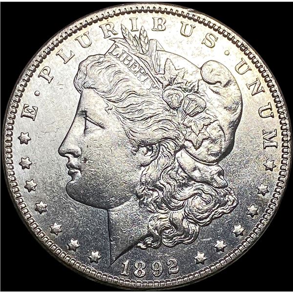 1892 Silver Morgan Dollar CLOSELY UNCIRCULATED