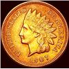 Image 1 : 1907 Red Indian Head Cent CHOICE BU