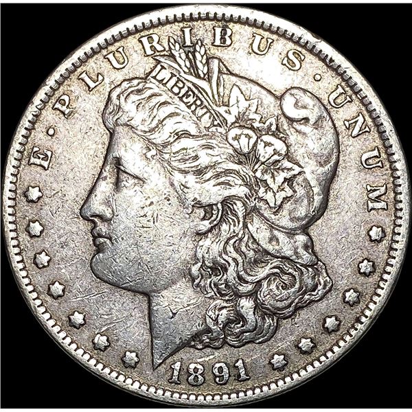 1891-CC Silver Morgan Dollar NEARLY UNCIRCULATED