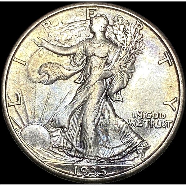 1935-D Walking Liberty Half Dollar NEARLY UNCIRCULATED