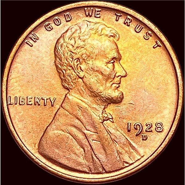1928-D Red Lincoln Wheat Cent UNCIRCULATED