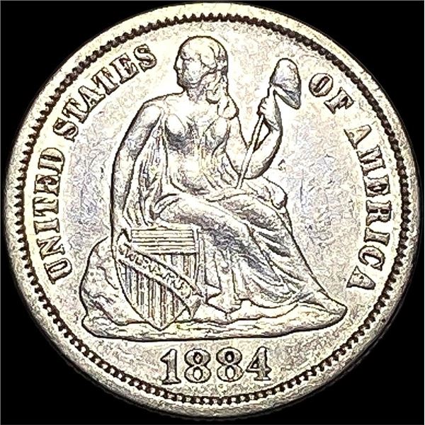 1884 Seated Liberty Dime CLOSELY UNCIRCULATED