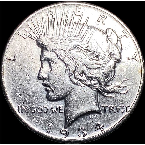 1934-S Silver Peace Dollar CLOSELY UNCIRCULATED