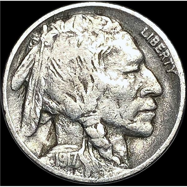 1917-D Buffalo Nickel NEARLY UNCIRCULATED