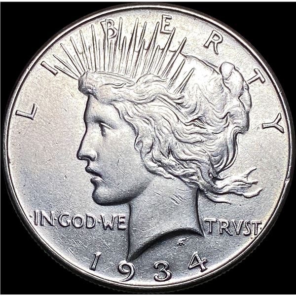 1934 Peace Silver Dollar CLOSELY UNCIRCULATED