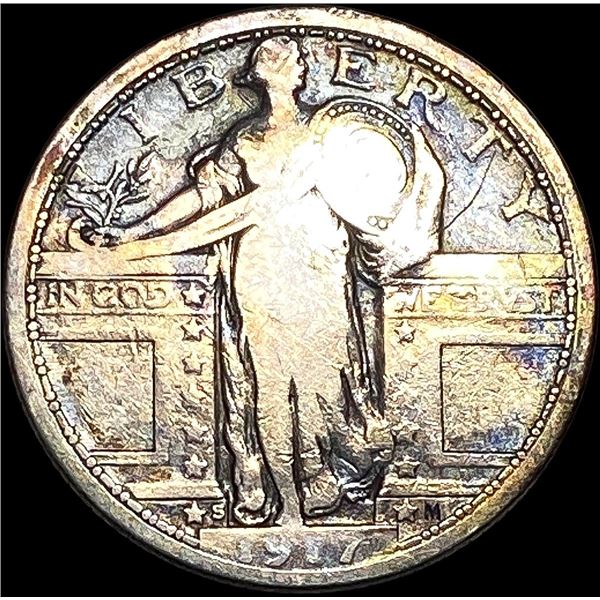 1917-S Type 1 Standing Liberty Quarter NICELY CIRCULATED