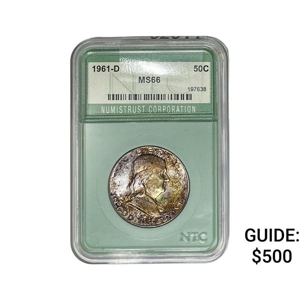1961-D Franklin Half Dollar NTC MS66