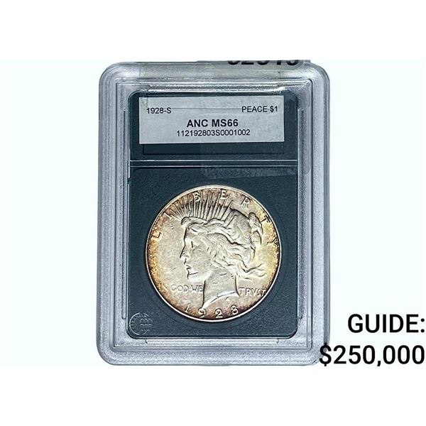 1928-S Silver Peace Dollar ANC MS66