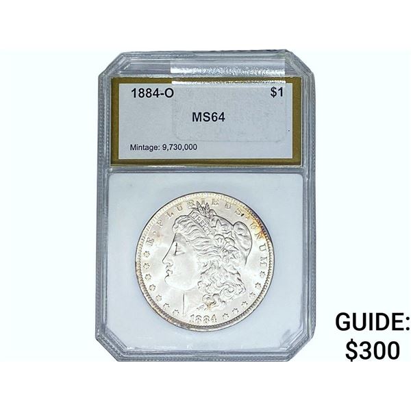 1884-O Morgan Silver Dollar PCI MS64