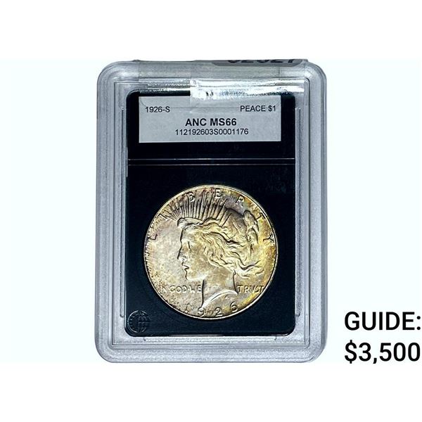 1926-S Silver Peace Dollar ANC MS66