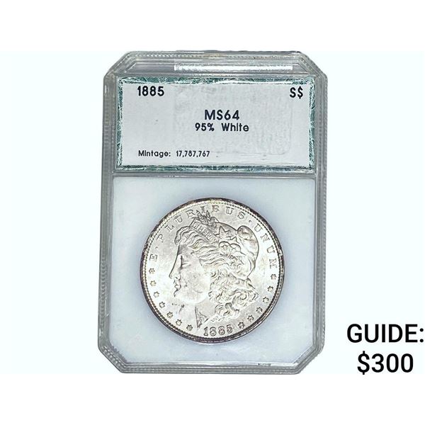 1885 Morgan Silver Dollar PCI MS64