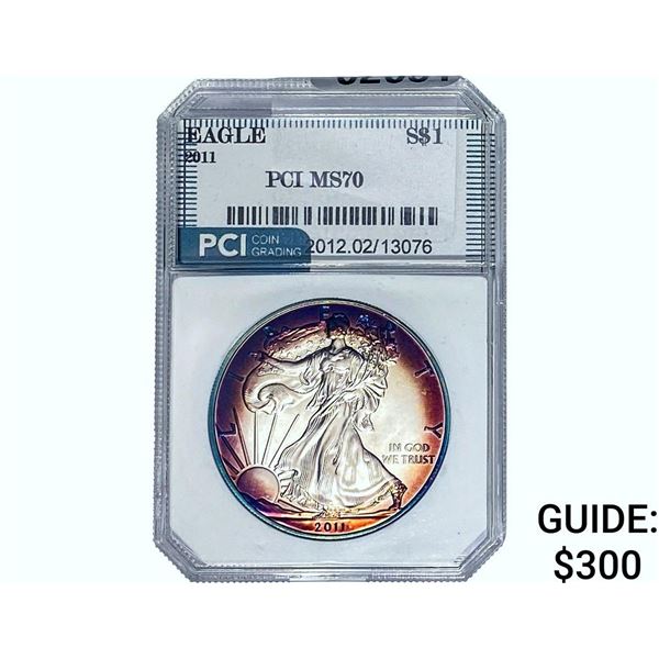 2011 Silver Eagle PCI MS70
