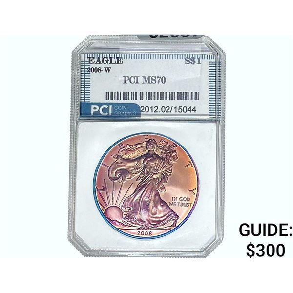2008-W Silver Eagle PCI MS70