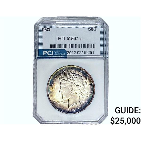 1923 Silver Peace Dollar PCI MS67+