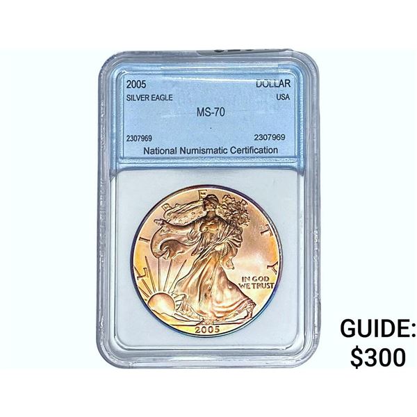 2005 Silver Eagle NNC MS70
