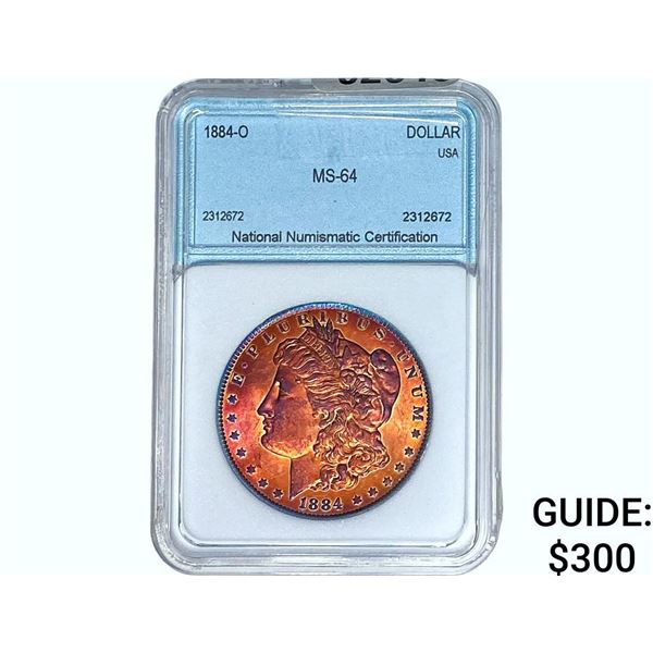 1884-O Morgan Silver Dollar NNC MS64