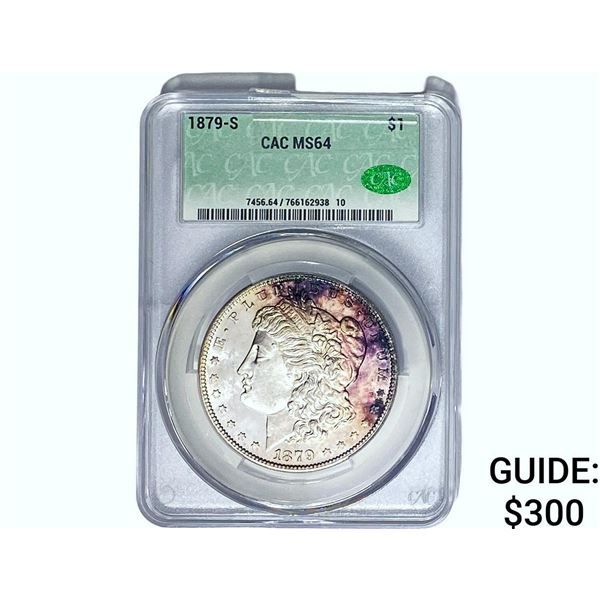 1879-S Morgan Silver Dollar CAC MS64