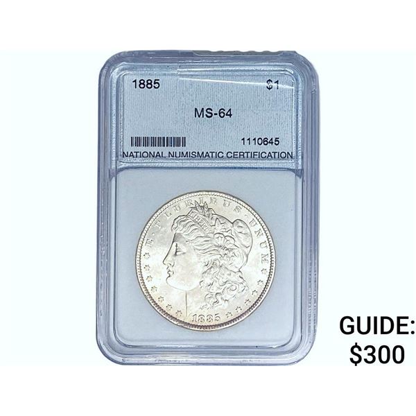 1885 Morgan Silver Dollar NNC MS64