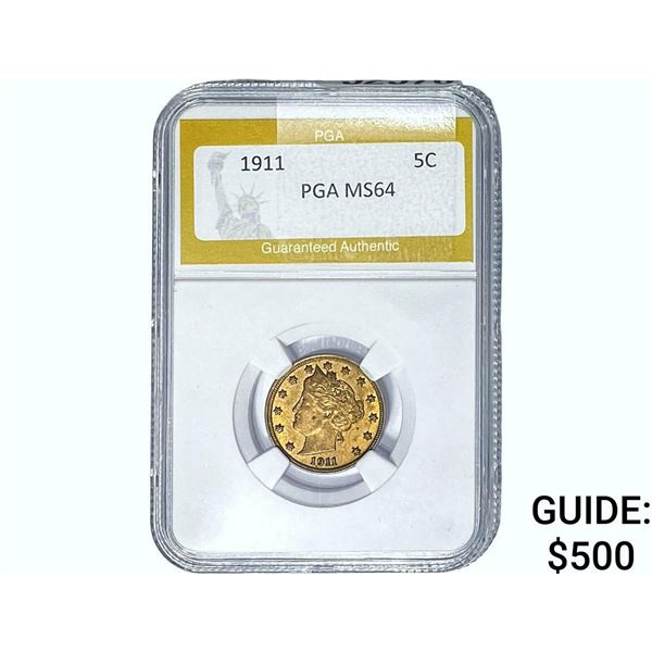 1911 Liberty Victory Nickel PGA MS64