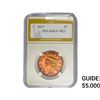 Image 1 : 1827 Coronet Head Large Cent PGA MS63+ RED