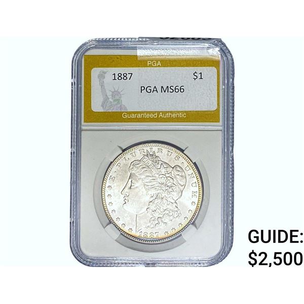 1887 Morgan Silver Dollar PGA MS66
