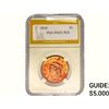 Image 1 : 1818 Coronet Head Large Cent PGA MS65 RED