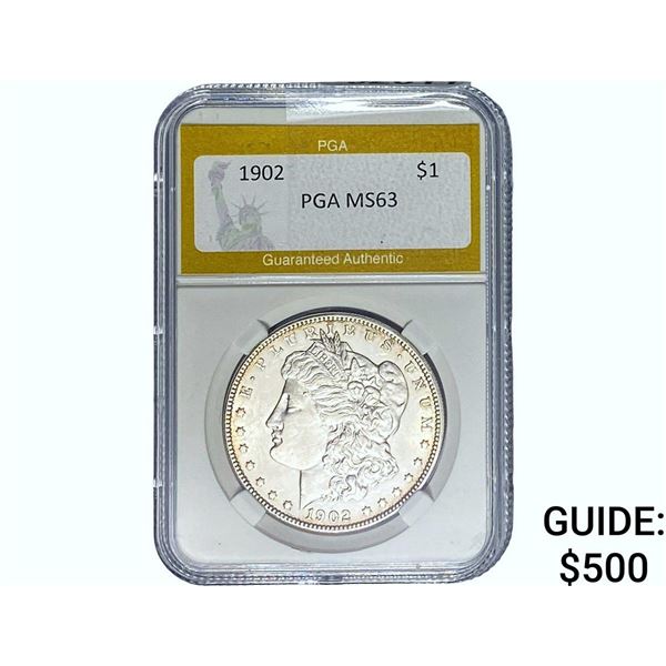 1902 Morgan Silver Dollar PGA MS63