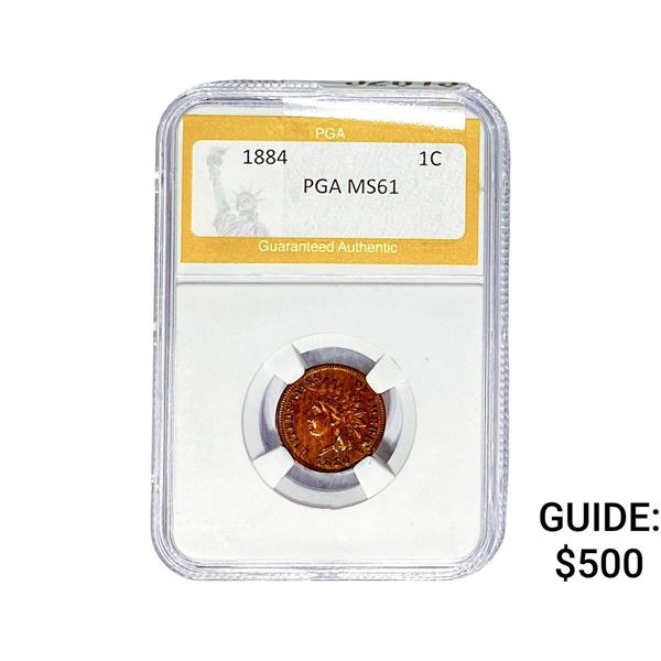 1884 Indian Head Cent PGA MS61