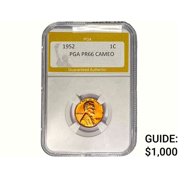 1952 Wheat Cent PGA PR66 CAMEO