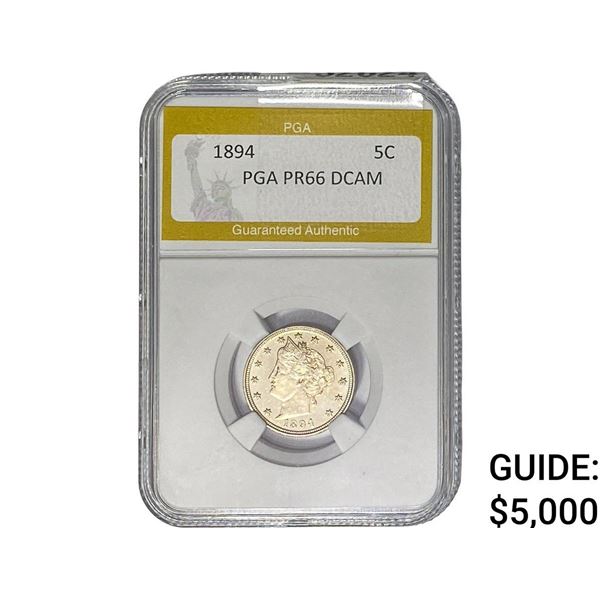 1894 Liberty Victory Nickel PGA PR66 DCAM