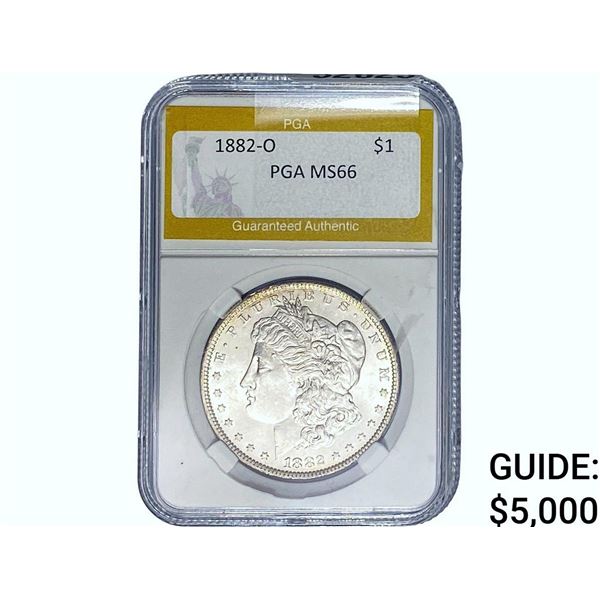 1882-O Morgan Silver Dollar PGA MS66