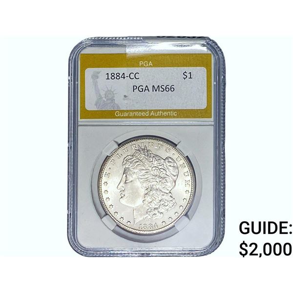 1884-CC Morgan Silver Dollar PGA MS66