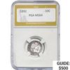 Image 1 : 1892 Barber Dime PGA MS64
