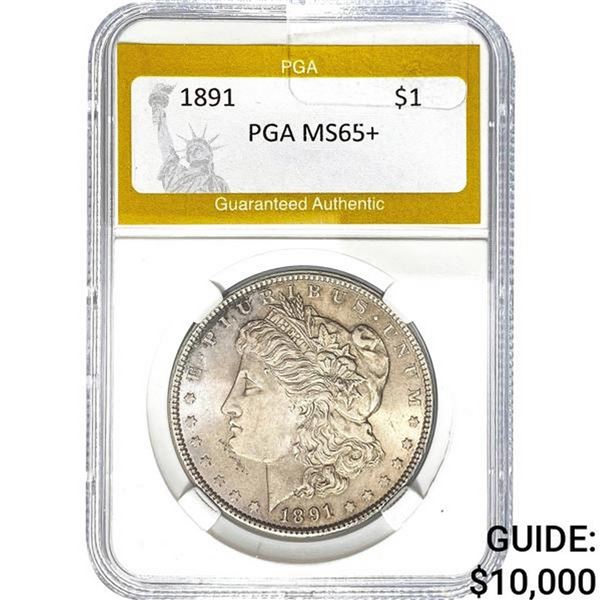 1891 Morgan Silver Dollar PGA MS65+