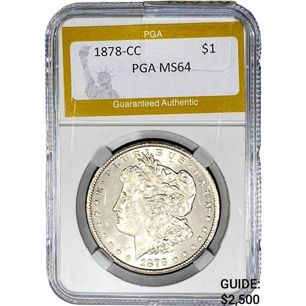 1878-CC Morgan Silver Dollar PGA MS64