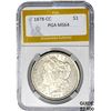 Image 1 : 1878-CC Morgan Silver Dollar PGA MS64