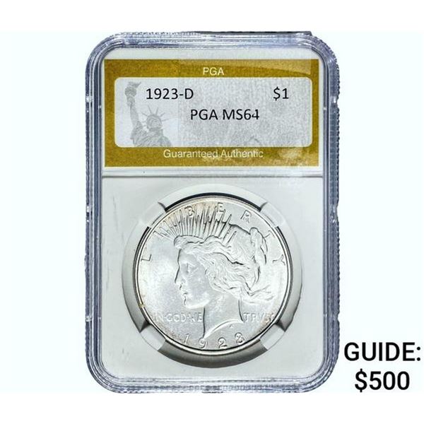 1928-D Silver Peace Dollar PGA MS64