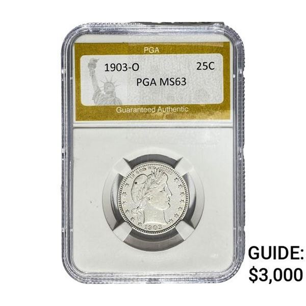 1903-O Barber Quarter PGA MS63